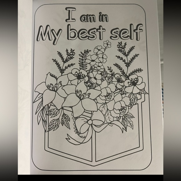 New Adult Positive Affirmations Inspirational Coloring Book - Picture 2 of 3